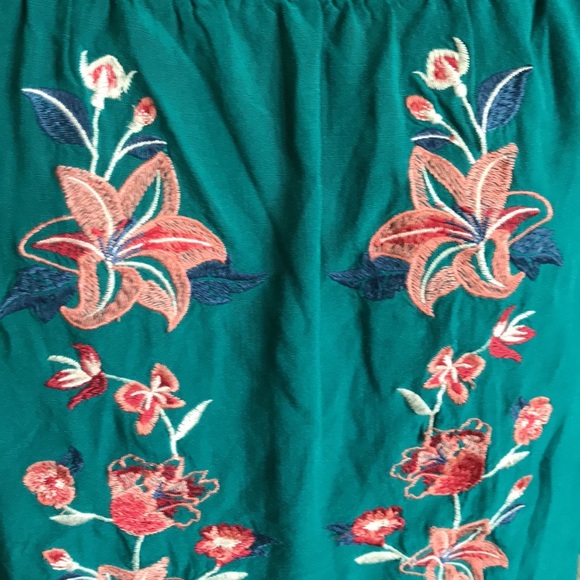 Flying tomatoe-Teal-floral Tunic-M - Picture 6 of 13